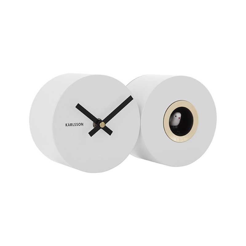 CUCKOO Horloge à coucou blanche
