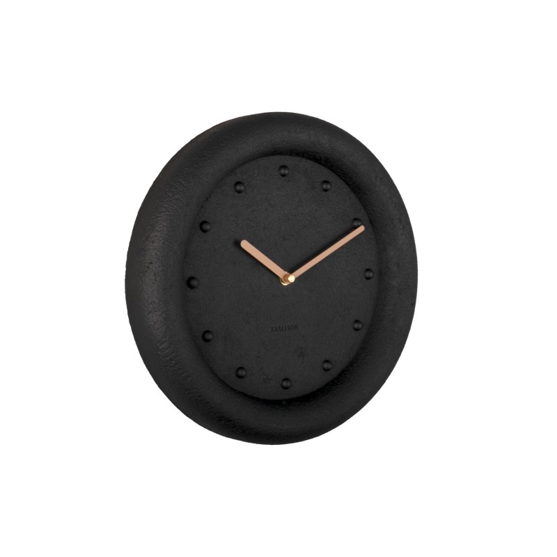 PETRA Horloge polyresine Noir