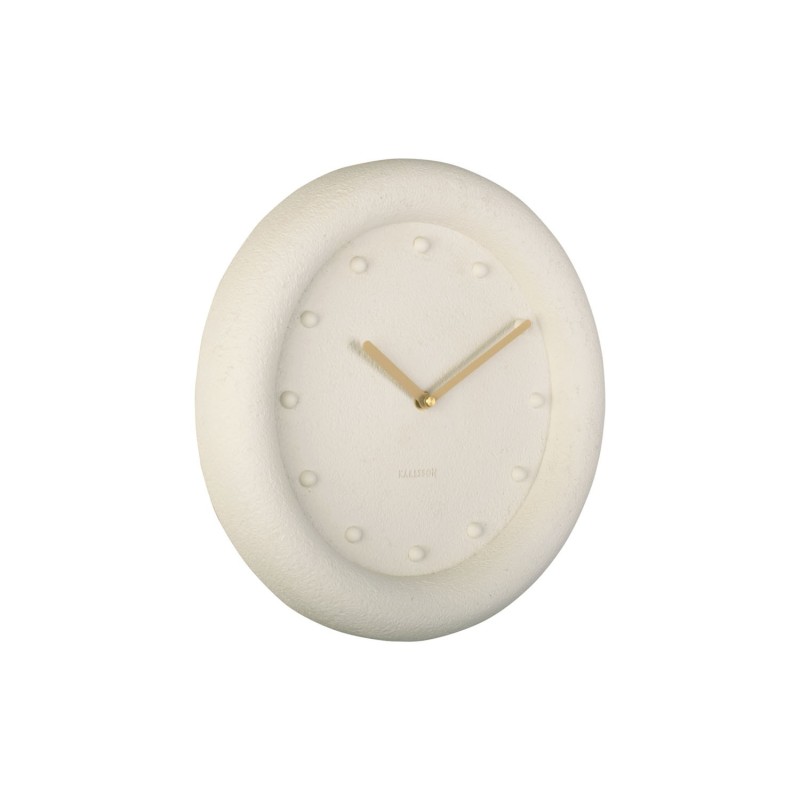 PETRA Horloge polyresine Ivoir