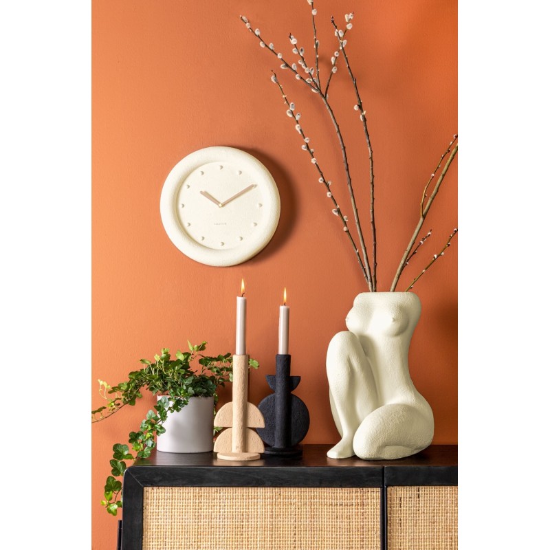 PETRA Horloge polyresine Ivoir