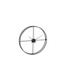 URBAN Horloge Ronde Métal Noir 80cm