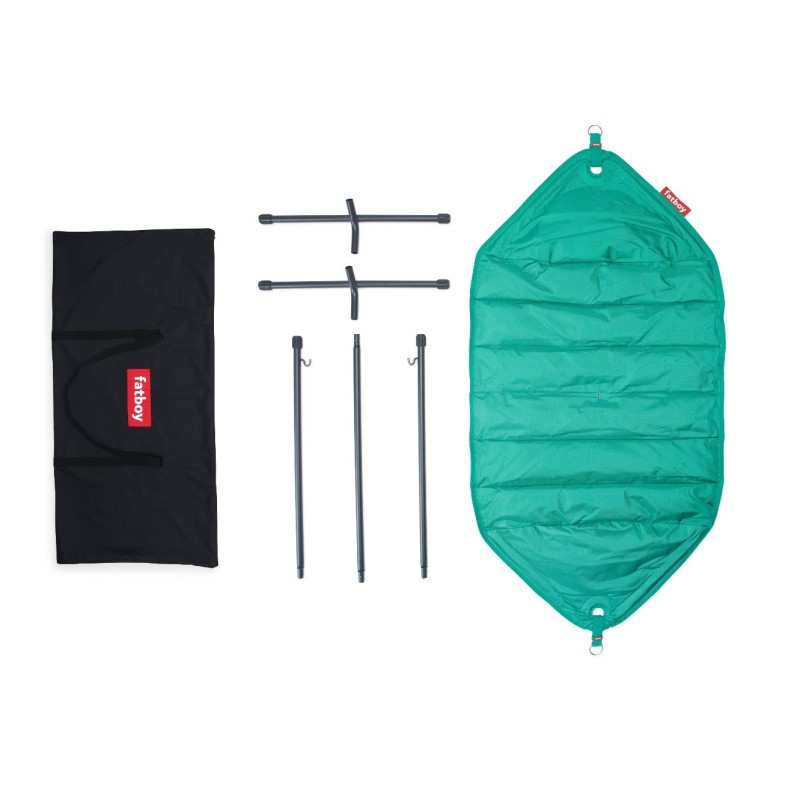 Hamac Nylon Turquoise avec rack black