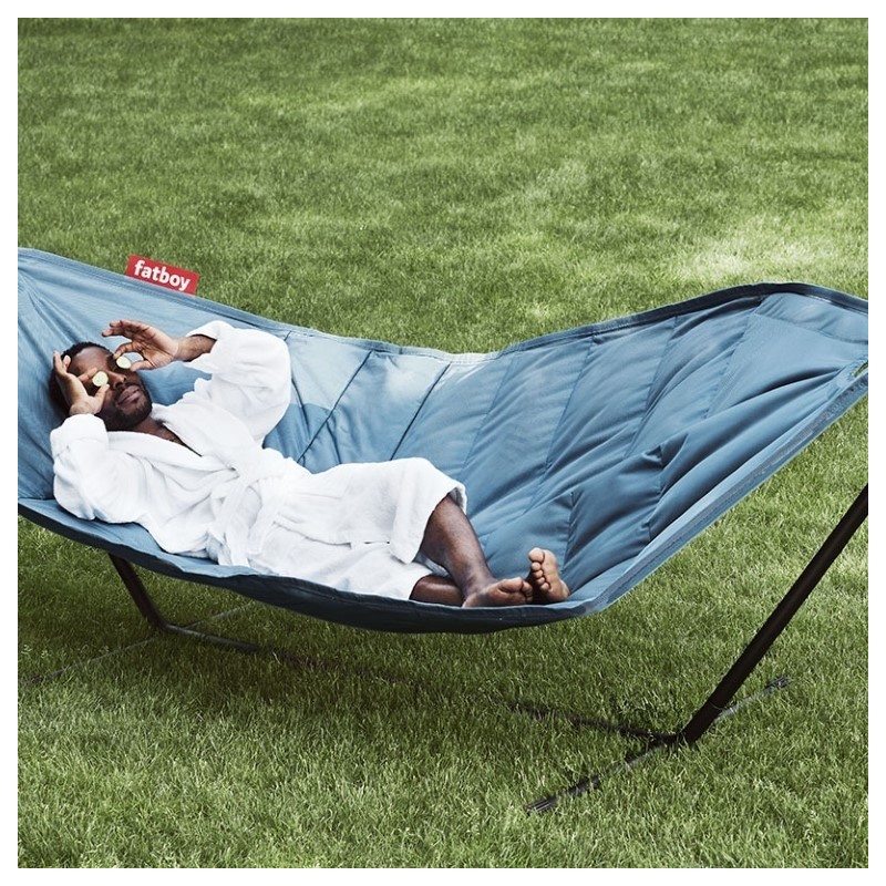 Hamac Nylon Jeans Light Blue avec rack black