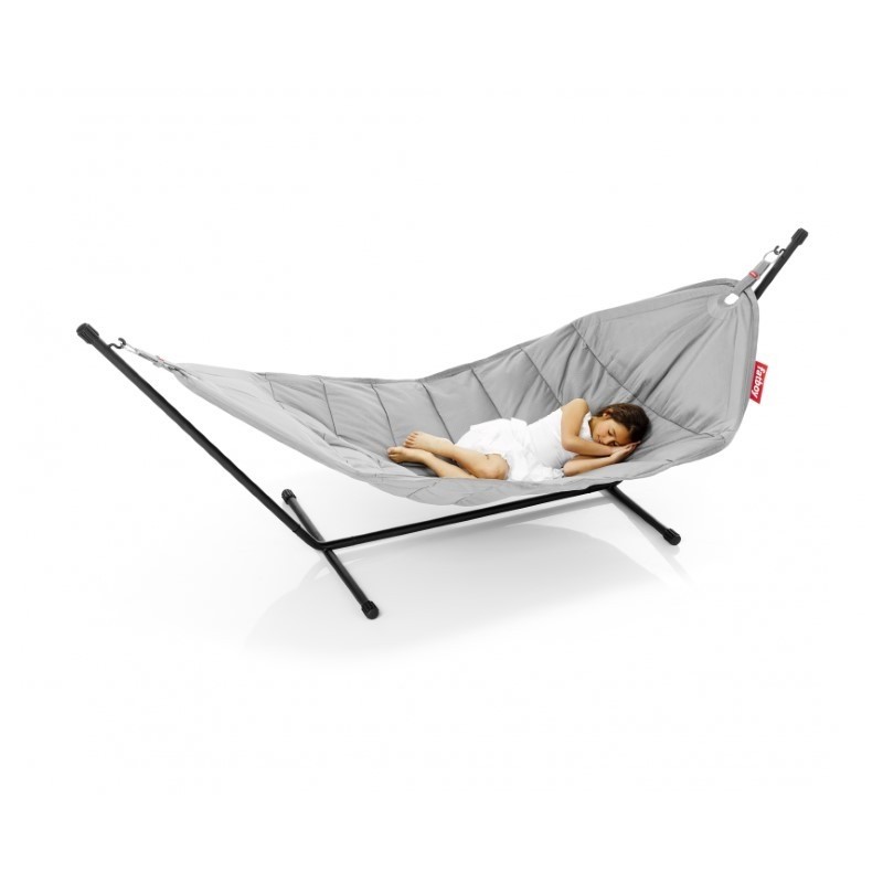 Hamac Nylon Light Grey avec rack black
