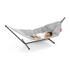 Hamac Nylon Light Grey avec rack black
