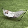 Hamac Nylon Light Grey avec rack black