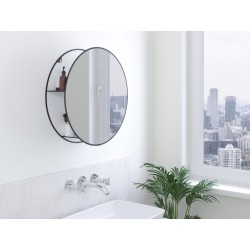 CIRKO Miroir avec étagère