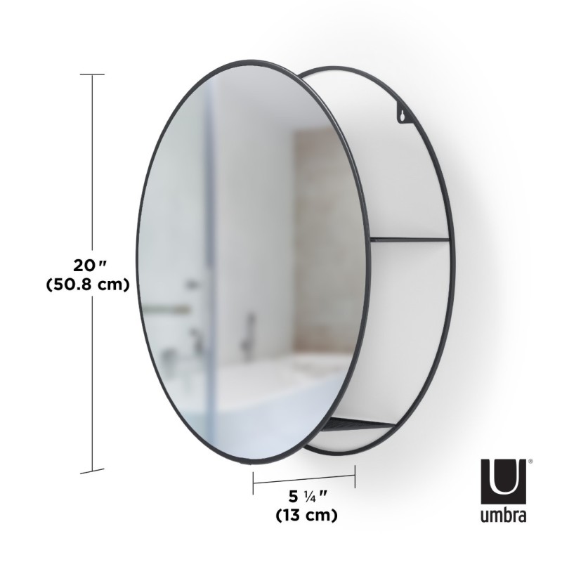 CIRKO Miroir avec étagère