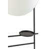 Miroir Echelle 2 Plateaux Rond Metal Verre Noir