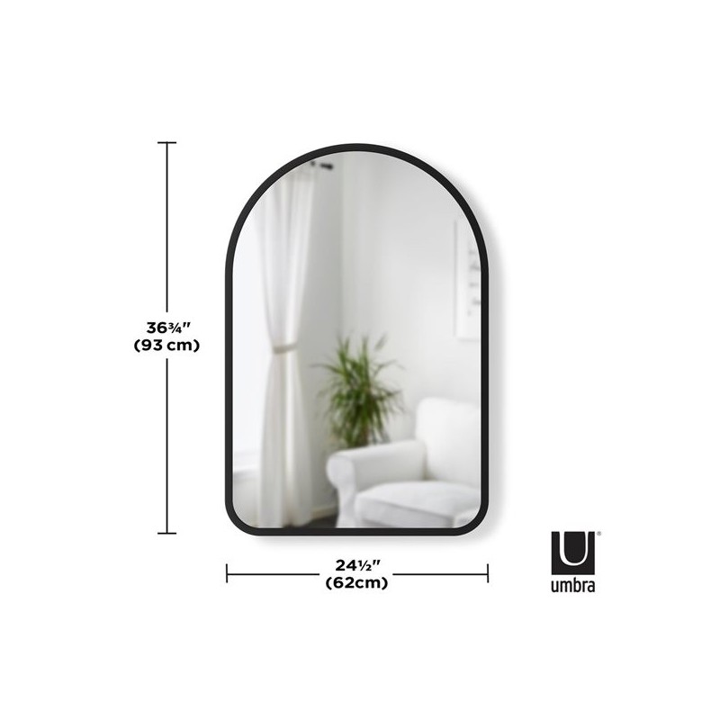 HUB Miroir Arqué Medium Noir