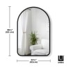 HUB Miroir Arqué Medium Noir