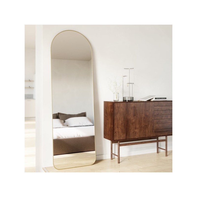 HUBBA Miroir Arqué Doré Leaning  51 x 157,5cm