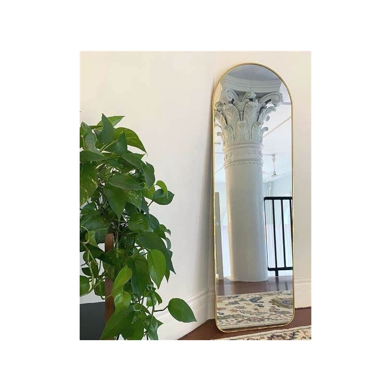 HUBBA Miroir Arqué Doré Leaning  51 x 157,5cm