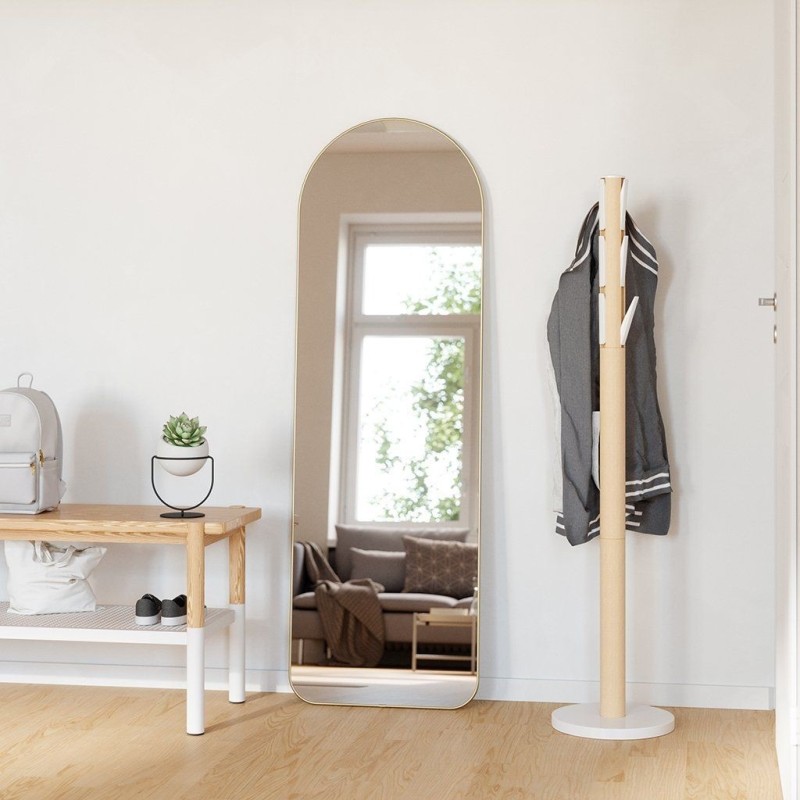 HUBBA Miroir Arqué Doré Leaning  51 x 157,5cm