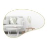 HUBBA Pebble Miroir 24X26 Doré