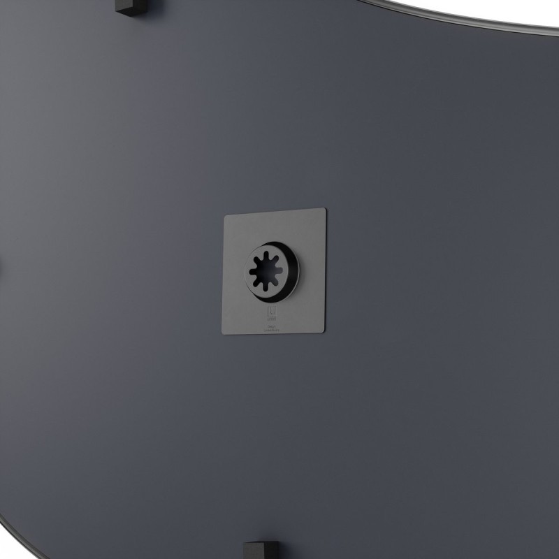 HUBBA Pebble Miroir 24X26 Metallic Titanium