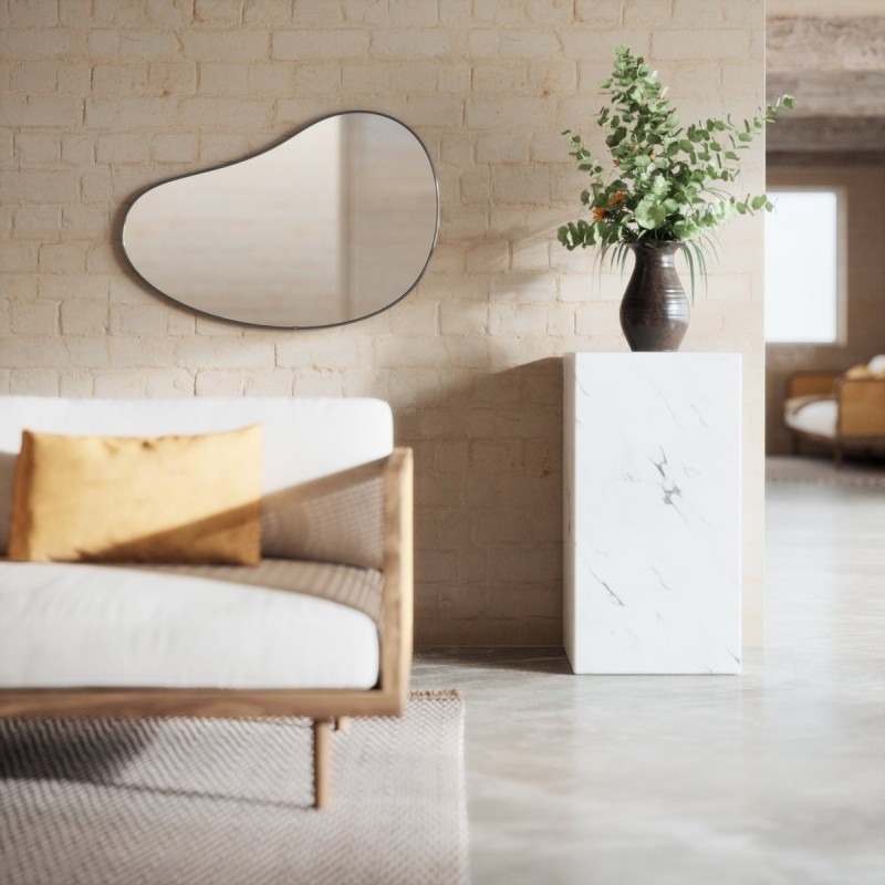 HUBBA Pebble Miroir 24X26 Metallic Titanium