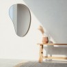 HUBBA Pebble Miroir 24X26 Metallic Titanium