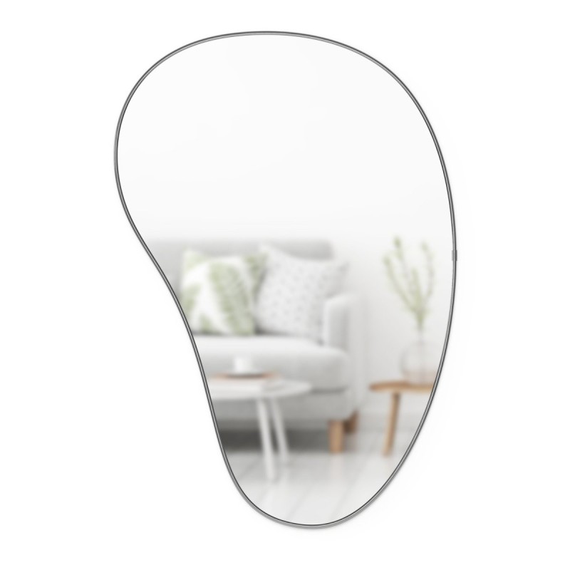 HUBBA Pebble Miroir 24X26 Metallic Titanium