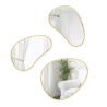 HUBBA Pebble Lot de 3 miroirs Dorés