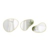 HUBBA Pebble Lot de 3 miroirs Dorés