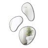 HUBBA Pebble Lot de 3 miroirs Chrome