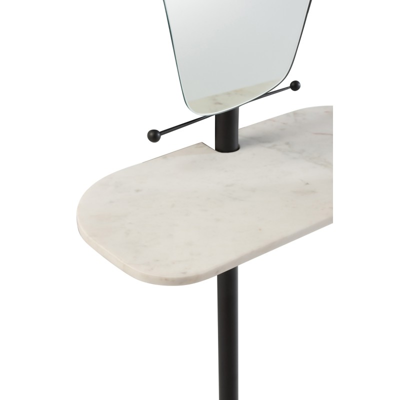 Desserte murale miroir   Planche Marbre - Coiffeuse
