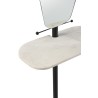 Desserte murale miroir   Planche Marbre - Coiffeuse