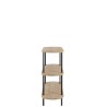 Console MANGO 3 Etages Bois De Manguier Fer Naturel Gris