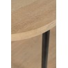 Console MANGO 3 Etages Bois De Manguier Fer Naturel Gris
