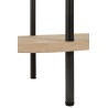 Console MANGO 3 Etages Bois De Manguier Fer Naturel Gris