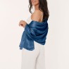 Foulard soyeux katie Bleu Klein
