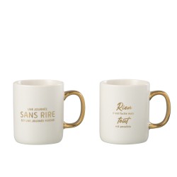 Coffret cadeau 2 Mugs message POSITIF