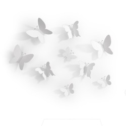 MARIPOSA Papillons S/9 Blanc