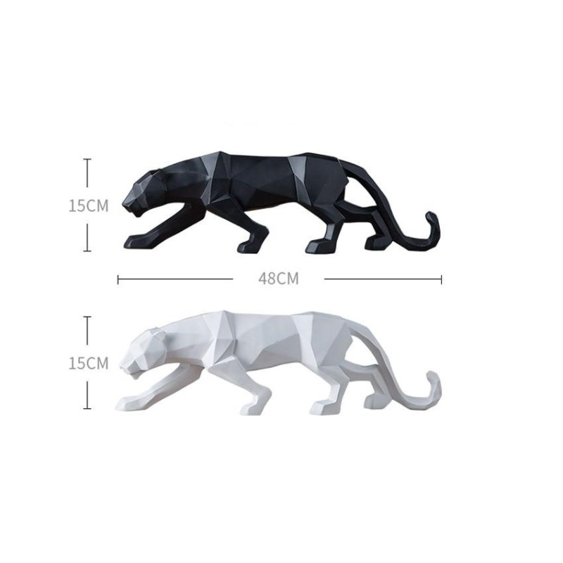 PANTHER Statue origami Noire