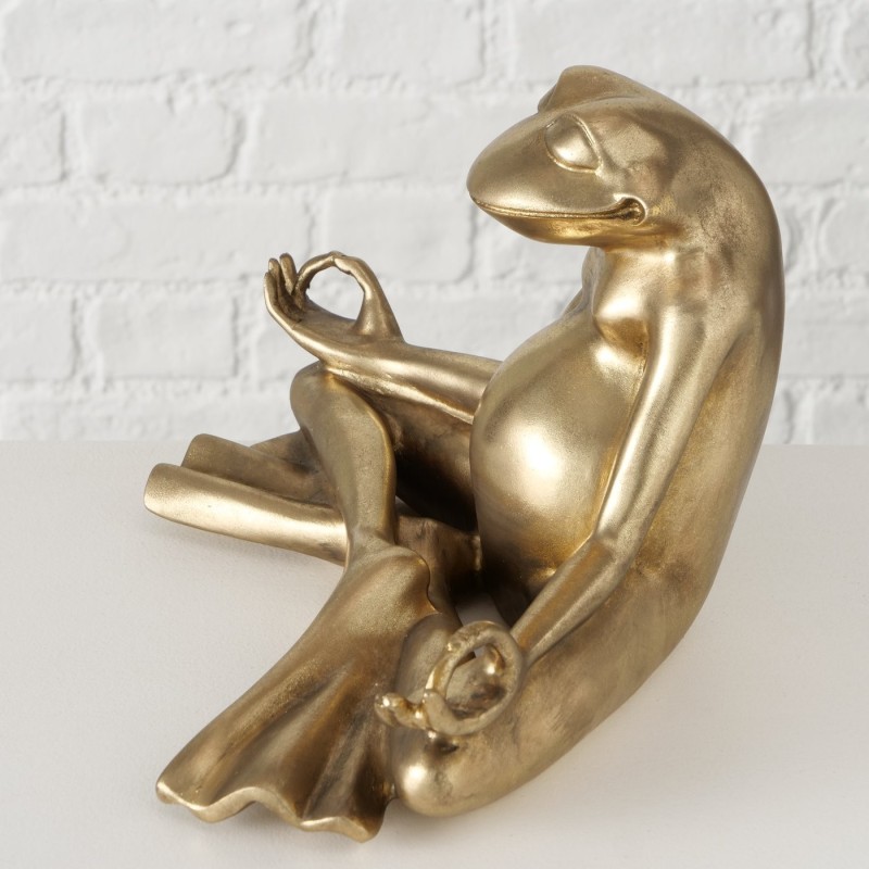 MORTY Grenouille Yoga Doré
