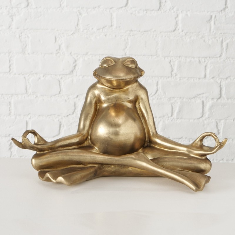 MORTY Grenouille Yoga Doré