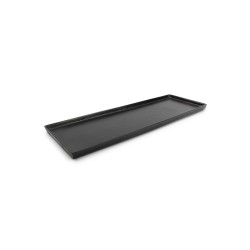 Plat décoratif en metal noir Charm