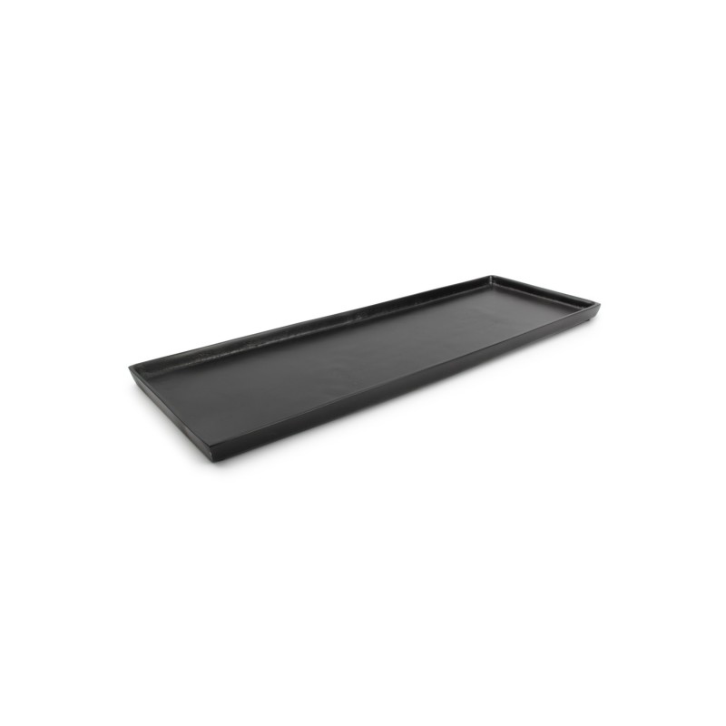 Plat décoratif en metal noir Charm