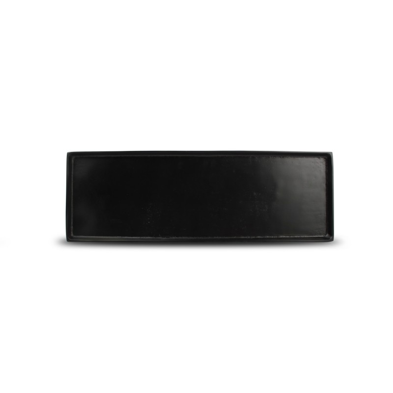 Plat décoratif en metal noir Charm