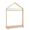 Portant Maison Sur Roulettes Bois De Pin Naturel