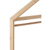 Portant Maison Sur Roulettes Bois De Pin Naturel