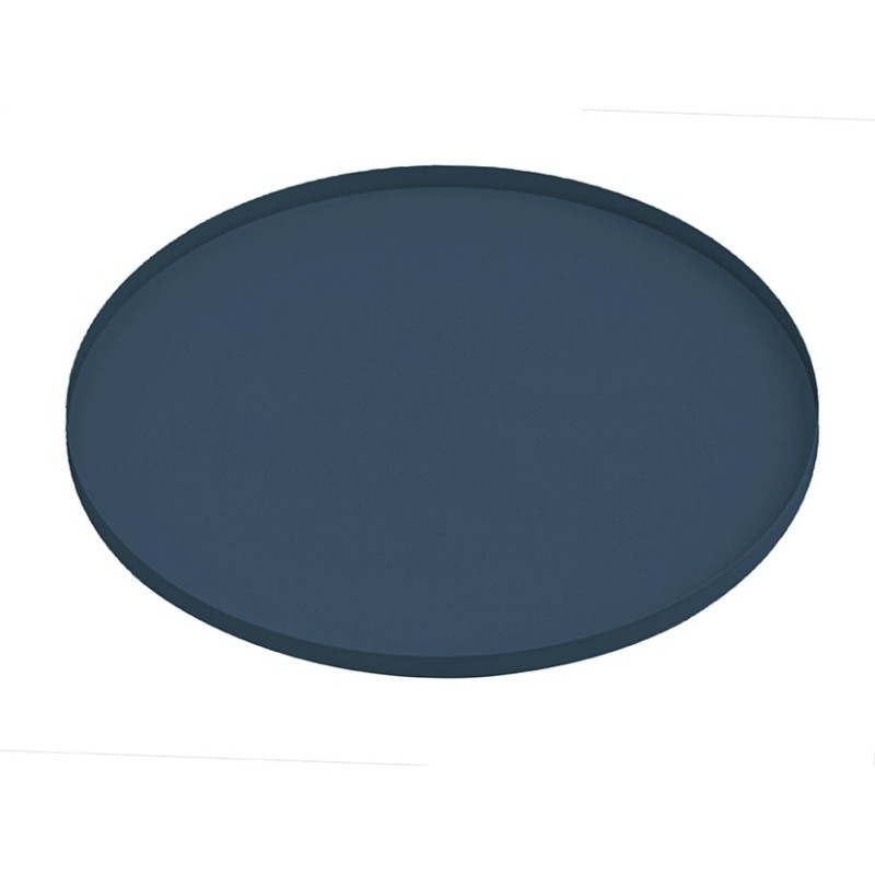 Plateau decoratif metal Bleu canard