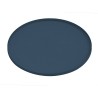 Plateau decoratif metal Bleu canard