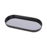 MIRAGE Plateau oval Noir