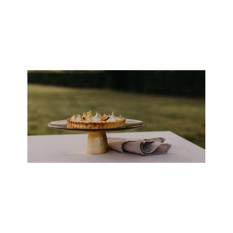 GLINT Plat à tarte sur pied Doré
