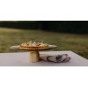 GLINT Plat à tarte sur pied Doré