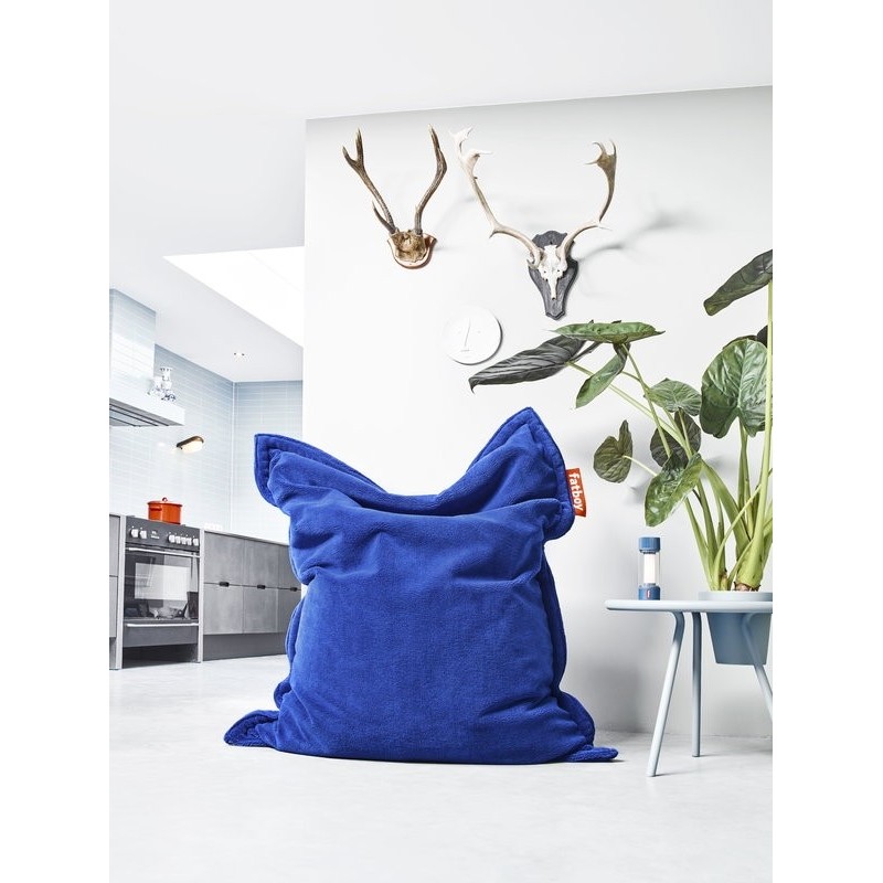 Pouf original slim Teddy - Bleu Roi