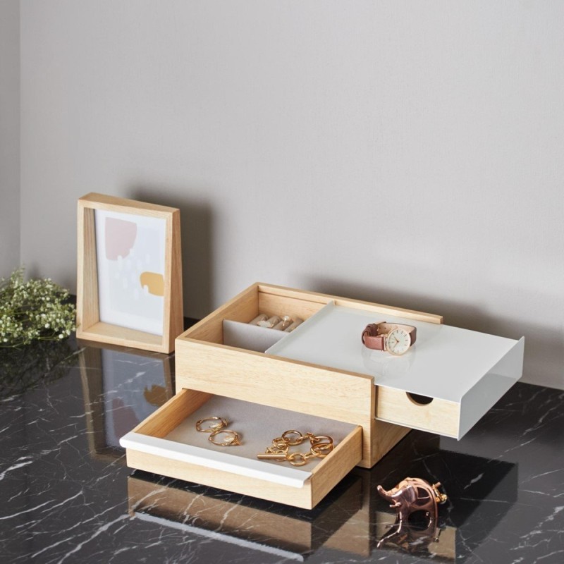 Boite à bijoux bois naturel  STOWIT