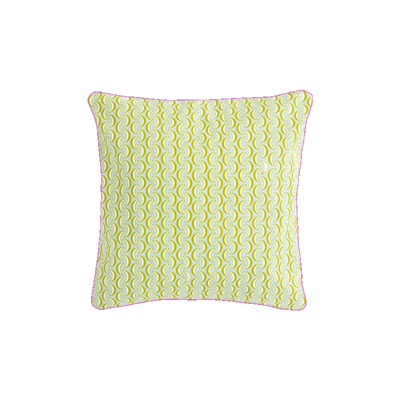 Coussin Banane 44x44 Vert Opaline